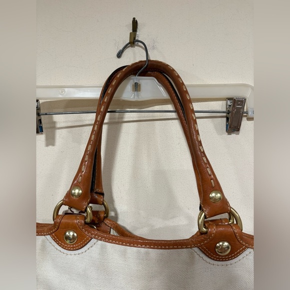 Coach Canvas Limited Edition  Bleecker Heritage Stripe Tote Y2K With Ties - Picture 9 of 13